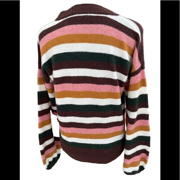 MADEWELL Payton Knit Striped Sweater size XS - Picture 4 of 8